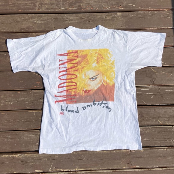 Other - Vintage 1990 Madonna Blonde Ambition Concert Tour Tee Shirt